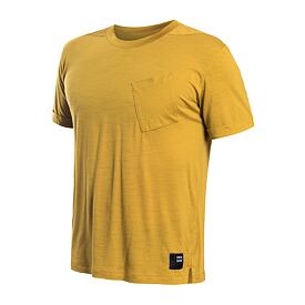 Pánske tričko Sensor Merino Air Traveller mustard