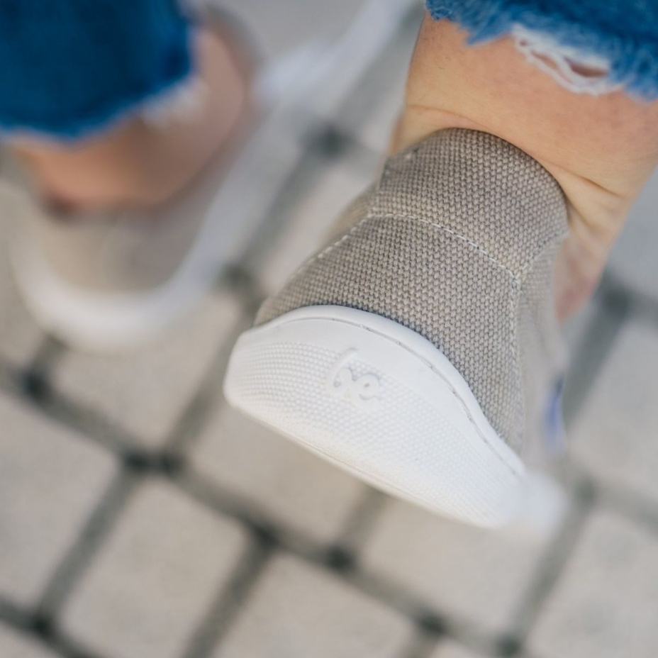 Plátené barefoot topánky Be Lenka Eazy Neo Vegan béžová