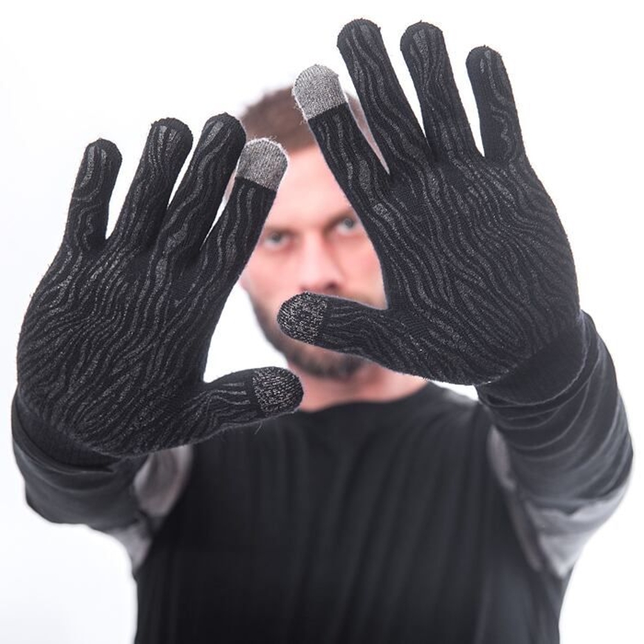Vlnené rukavice Sensor Merino čierna