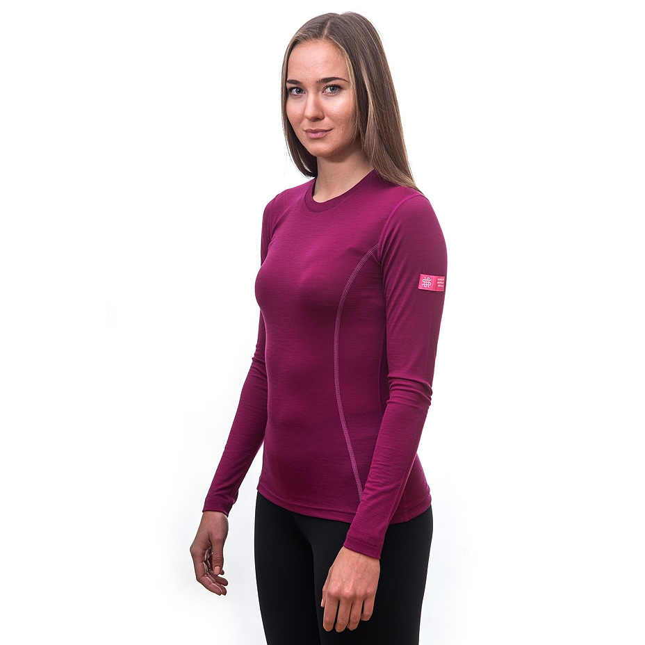 Dámske funkčné tričko Sensor Merino Active ružová