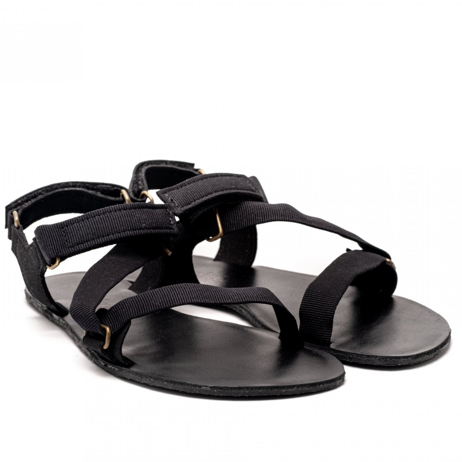 Kožené barefoot sandále Be Lenka Flexi čierna