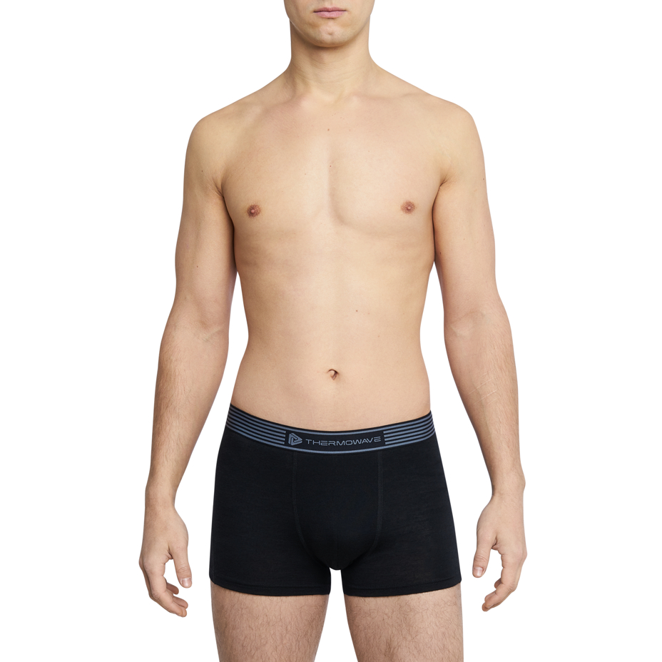 Pánske funkčné boxerky Merino LIFE Thermowave čierna