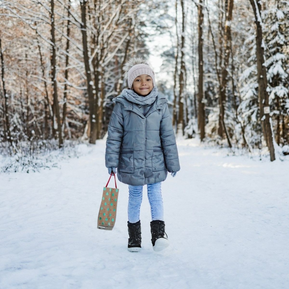 Detské barefoot snehule Be Lenka Snowfox čierna