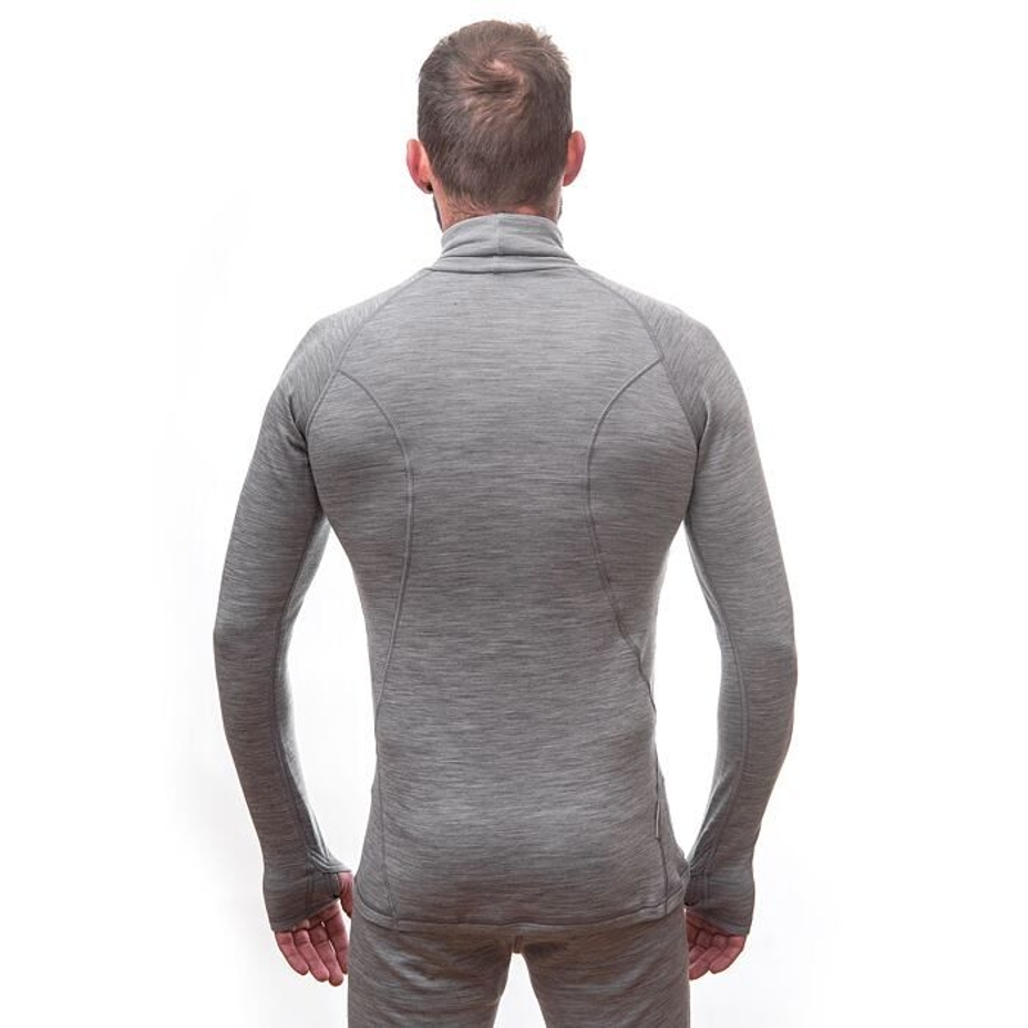 Pánske funkčné tričko Sensor Merino Bold roll neck cool gray
