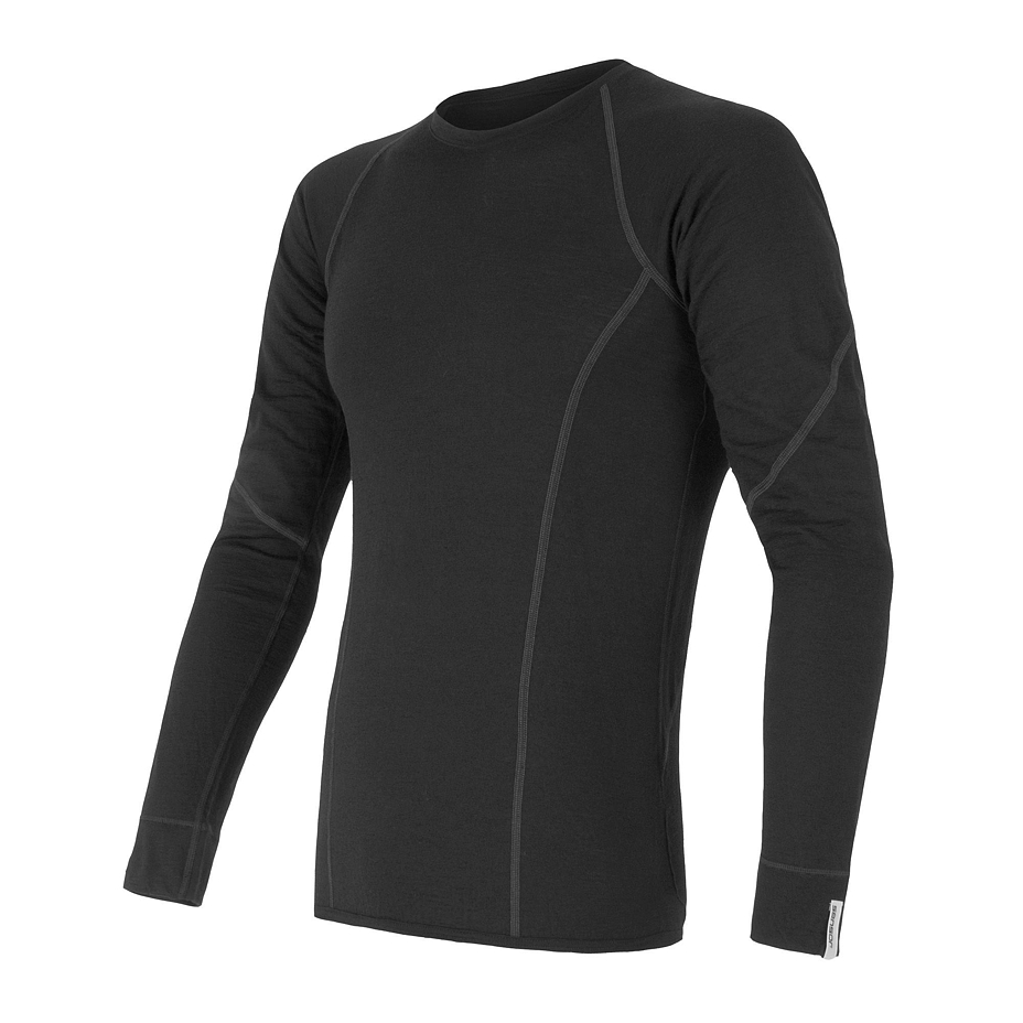 Pánske funkčné merino triko Sensor Merino Active čierna